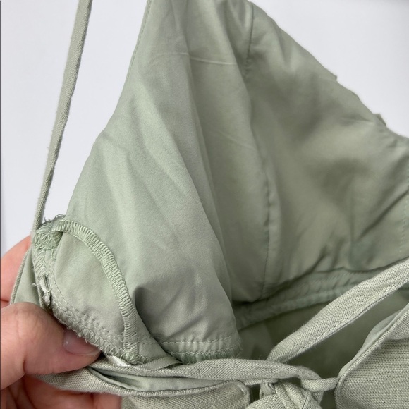 Hollister linen blend mini dress medium Petite - Picture 8 of 8